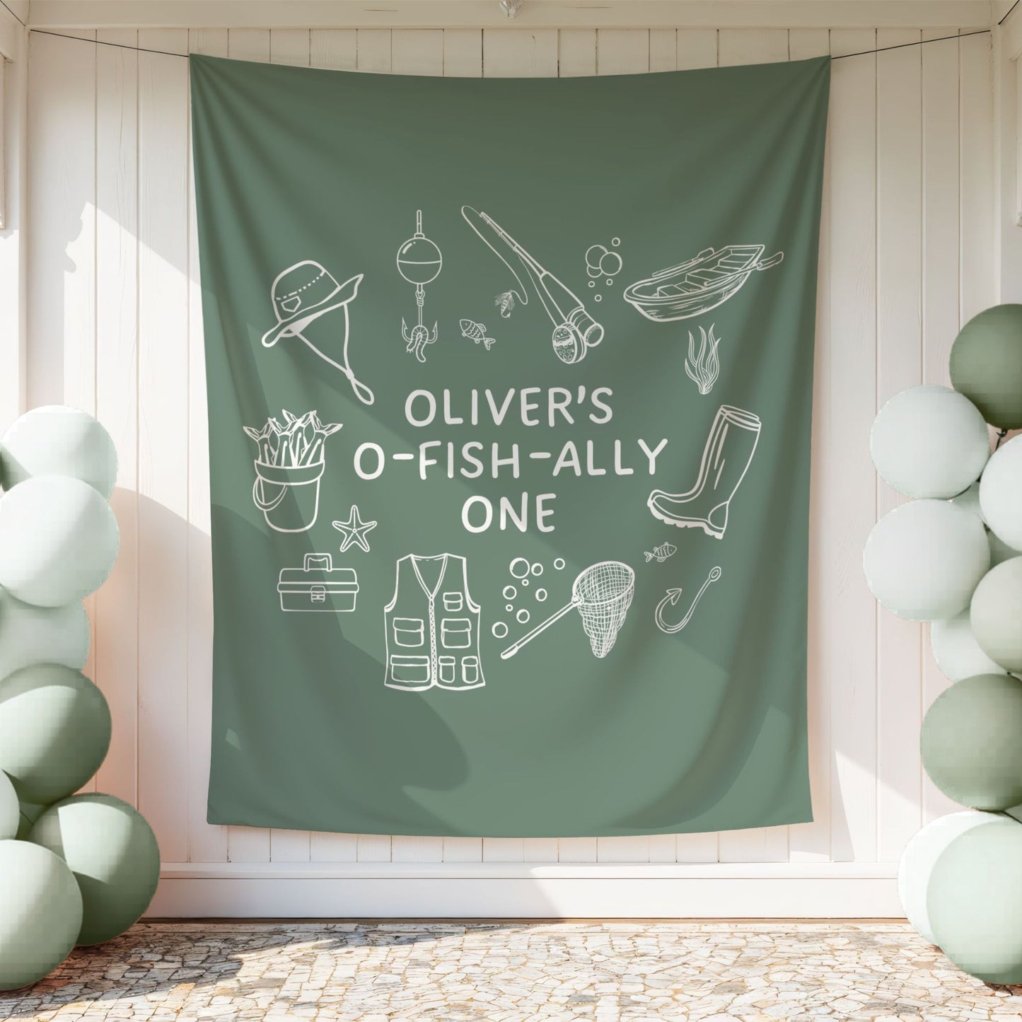Personalized Ofishally One Birthday Banner