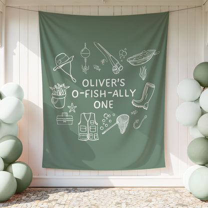 Personalized Ofishally One Birthday Banner