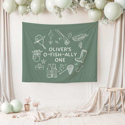 Personalized Ofishally One Birthday Banner
