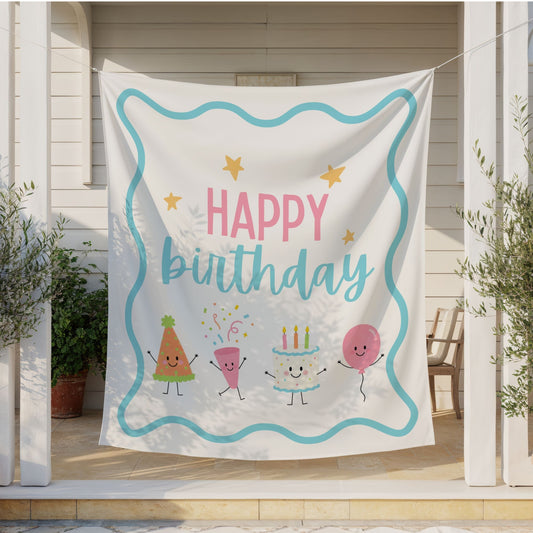 Personalized Happy Birthday Banner