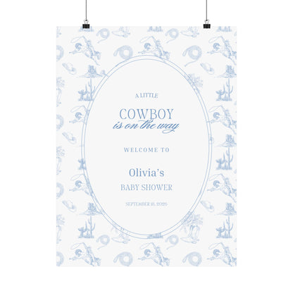 Little Cowboy Welcome Sign
