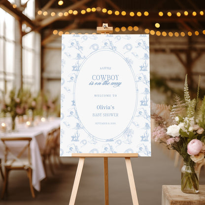 Little Cowboy Welcome Sign
