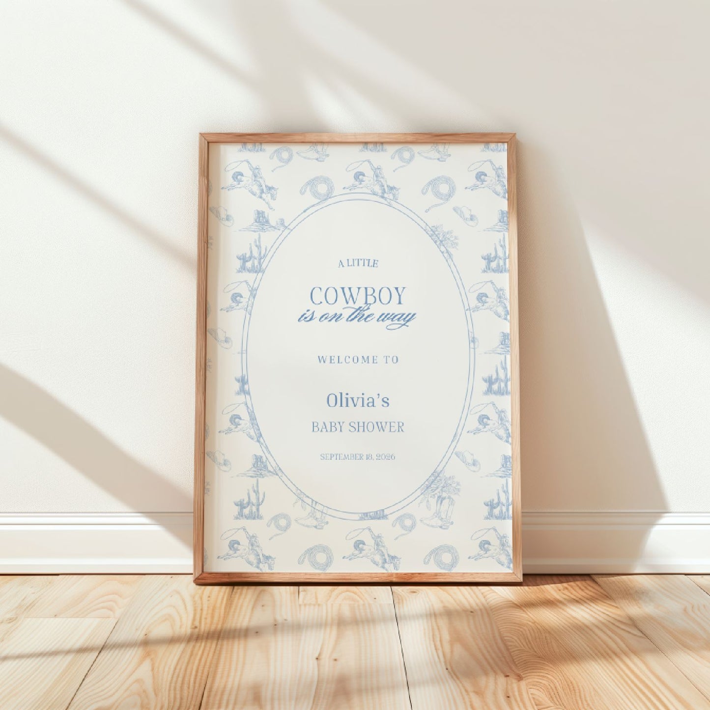 Little Cowboy Welcome Sign