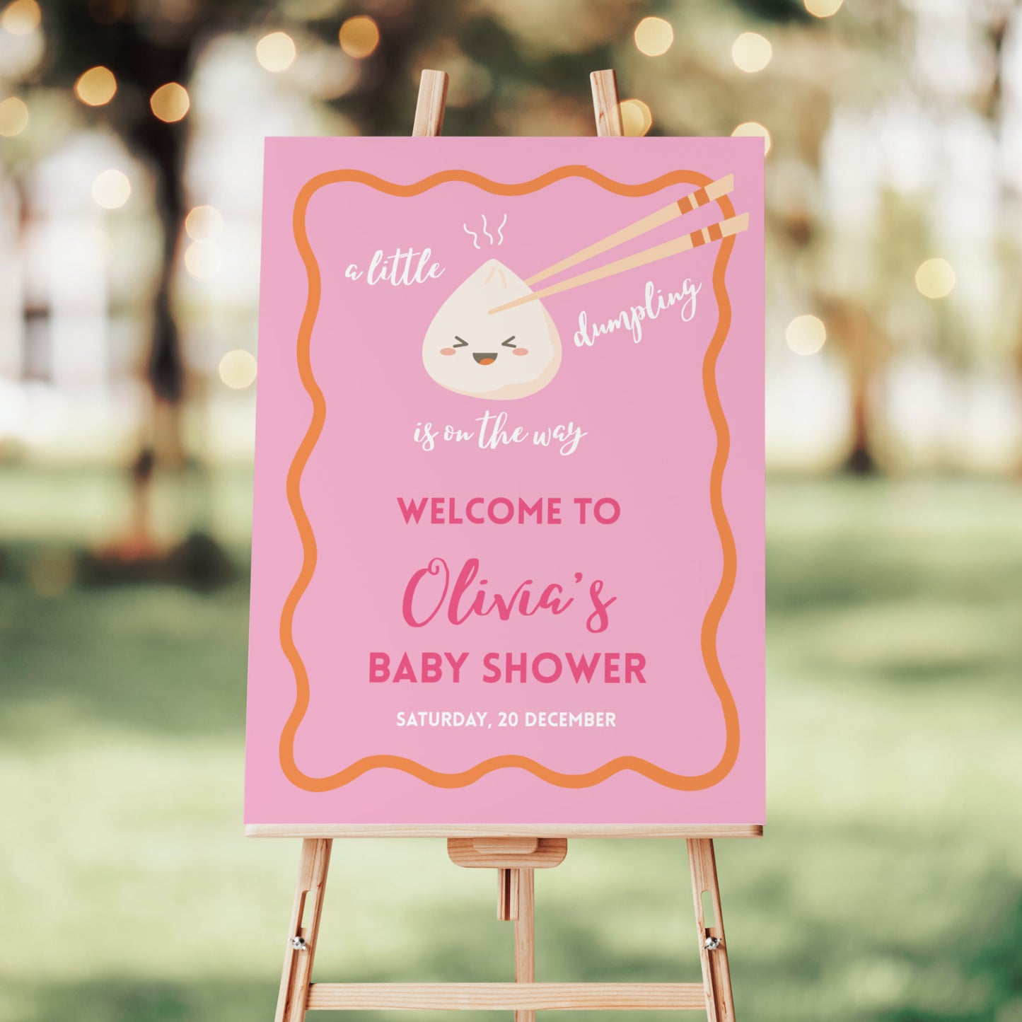 Little Dumpling Welcome Sign