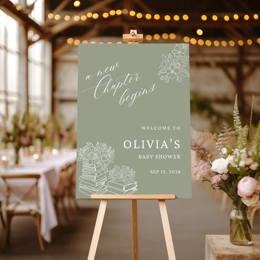 New Chapter Book Welcome Sign