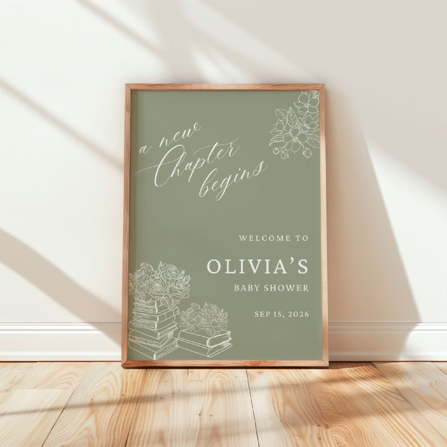 New Chapter Book Welcome Sign