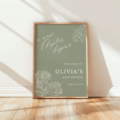 New Chapter Book Welcome Sign