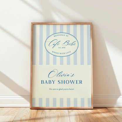 Cafe bebe Welcome Sign