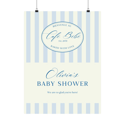 Cafe bebe Welcome Sign