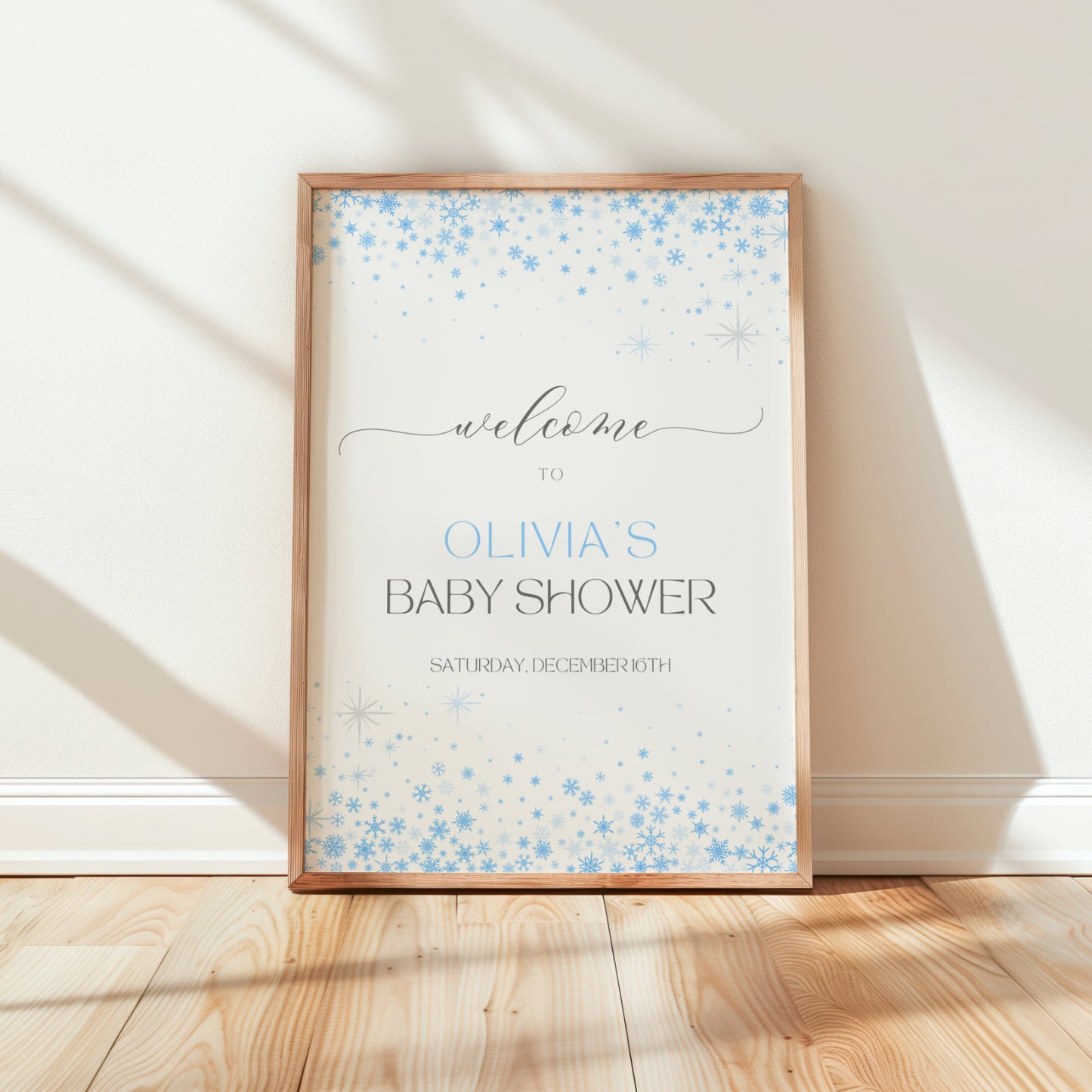 Snowflake Winter Welcome Sign