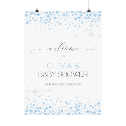 Snowflake Winter Welcome Sign