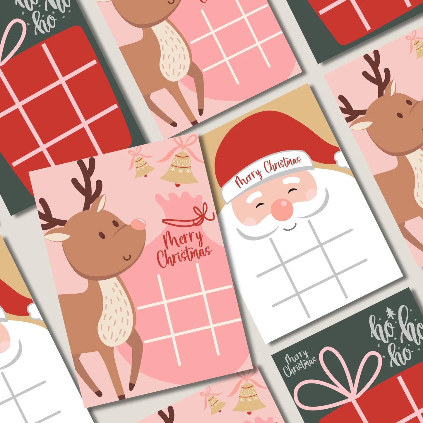 Holiday tic tac toe printable for Christmas classroom activity