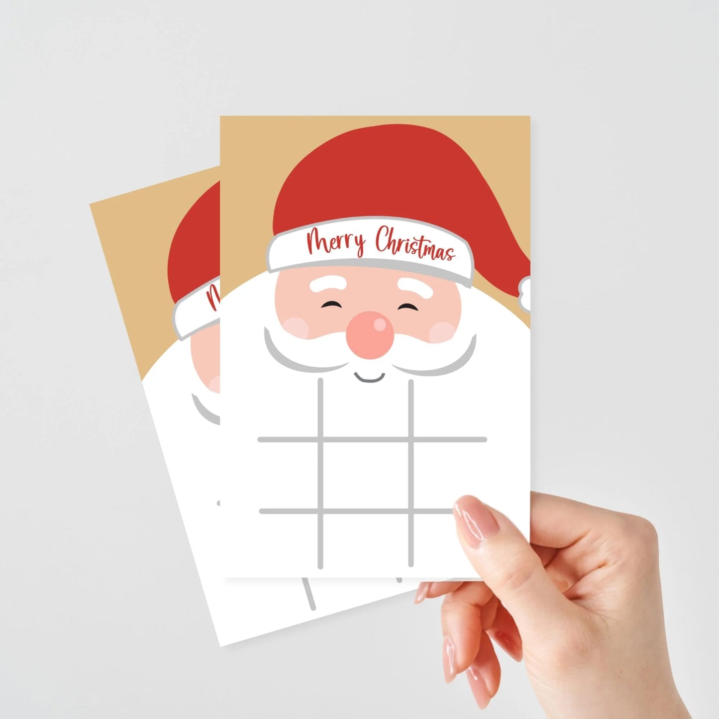 Santa Christmas game cards printable for treat bags and parties