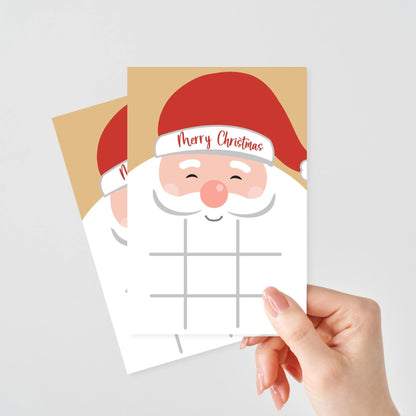Santa Christmas game cards printable for treat bags and parties