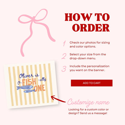 Personalized Ofishally One Birthday Banner