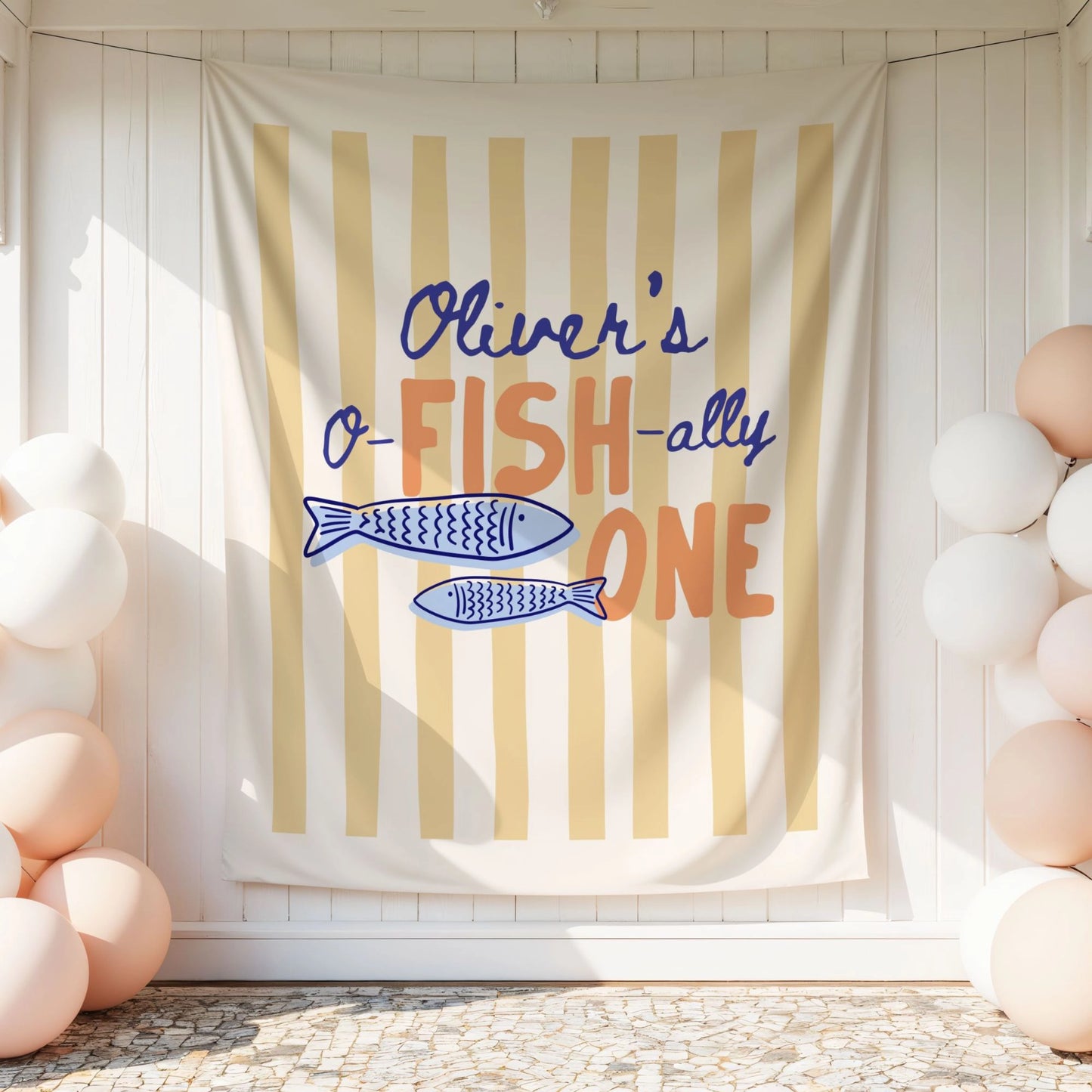 Personalized Ofishally One Birthday Banner