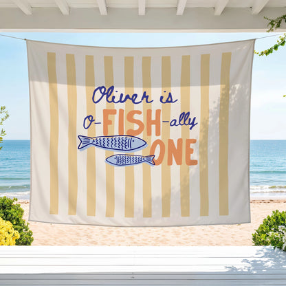 Personalized Ofishally One Birthday Banner