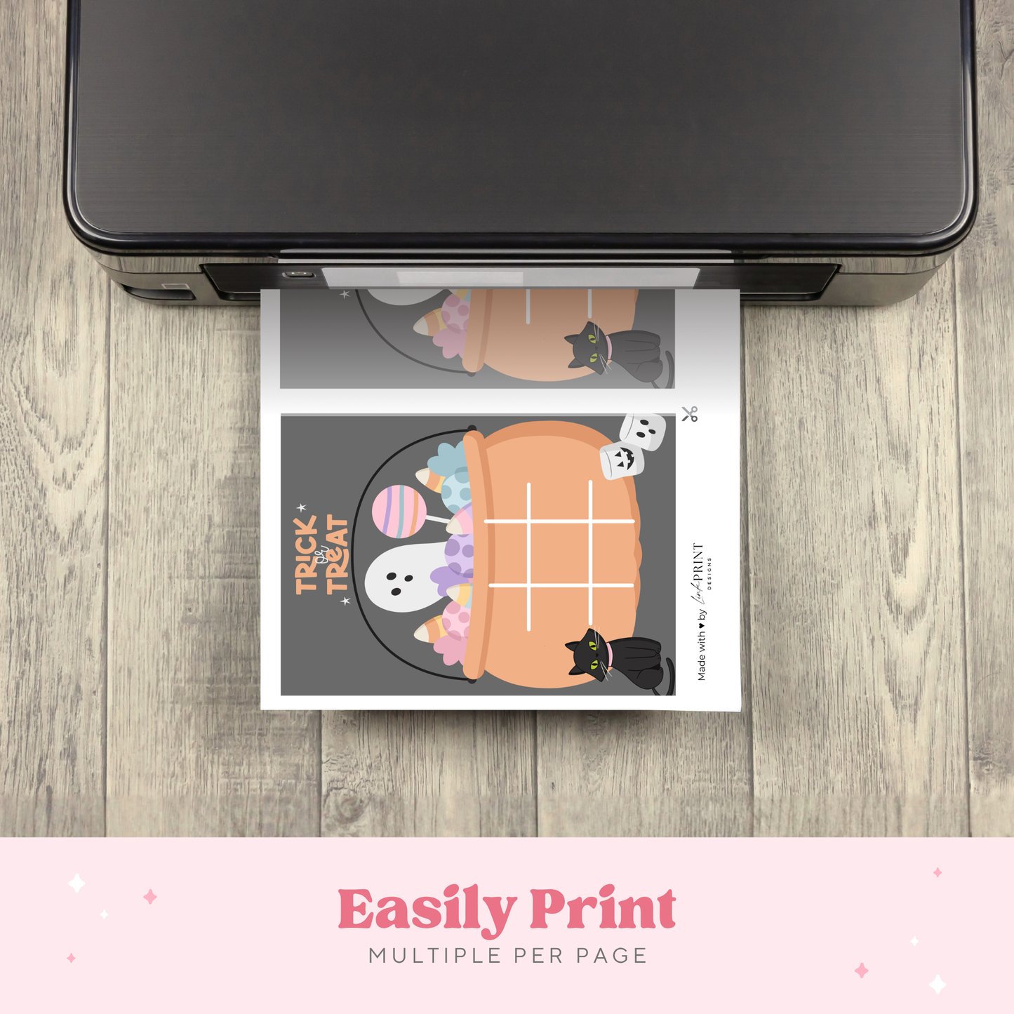 Halloween party printable game for preschool classroom and family fun