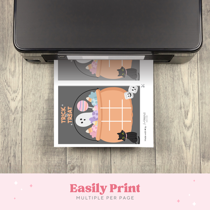Halloween party printable game for preschool classroom and family fun